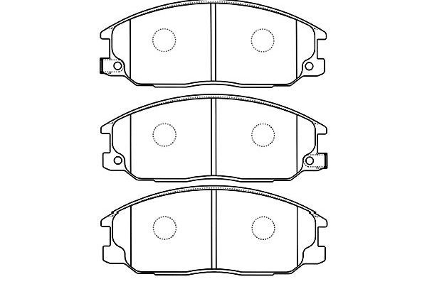 KAVO PARTS Piduriklotsi komplekt,ketaspidur BP-3028